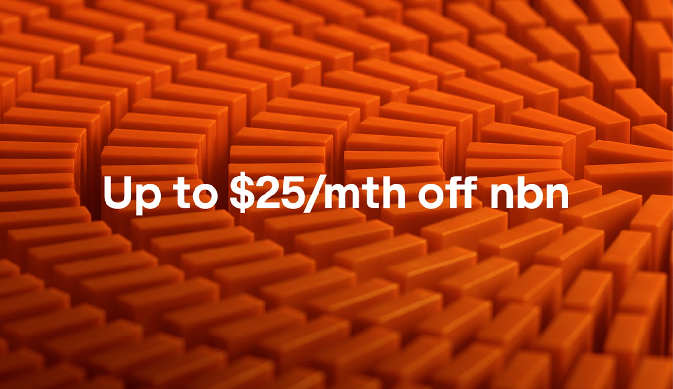 Up to $25/mth off nbn’ written as a graphic